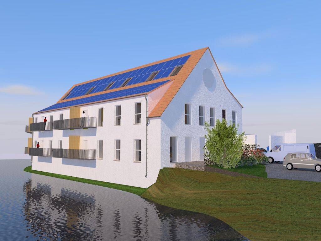 Erstbezug: 126 m² Dachgeschosswohnung mit Dachterrasse, Wittislingen, 89426 Wittislingen