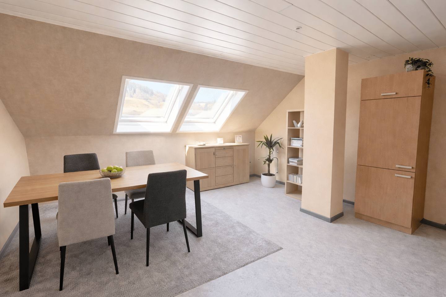 Renovierte Dachgeschosswohnung mit Moselblick, Gartenanteil & viel Nutzfläche – ab 01.01. frei, 54340 Detzem
