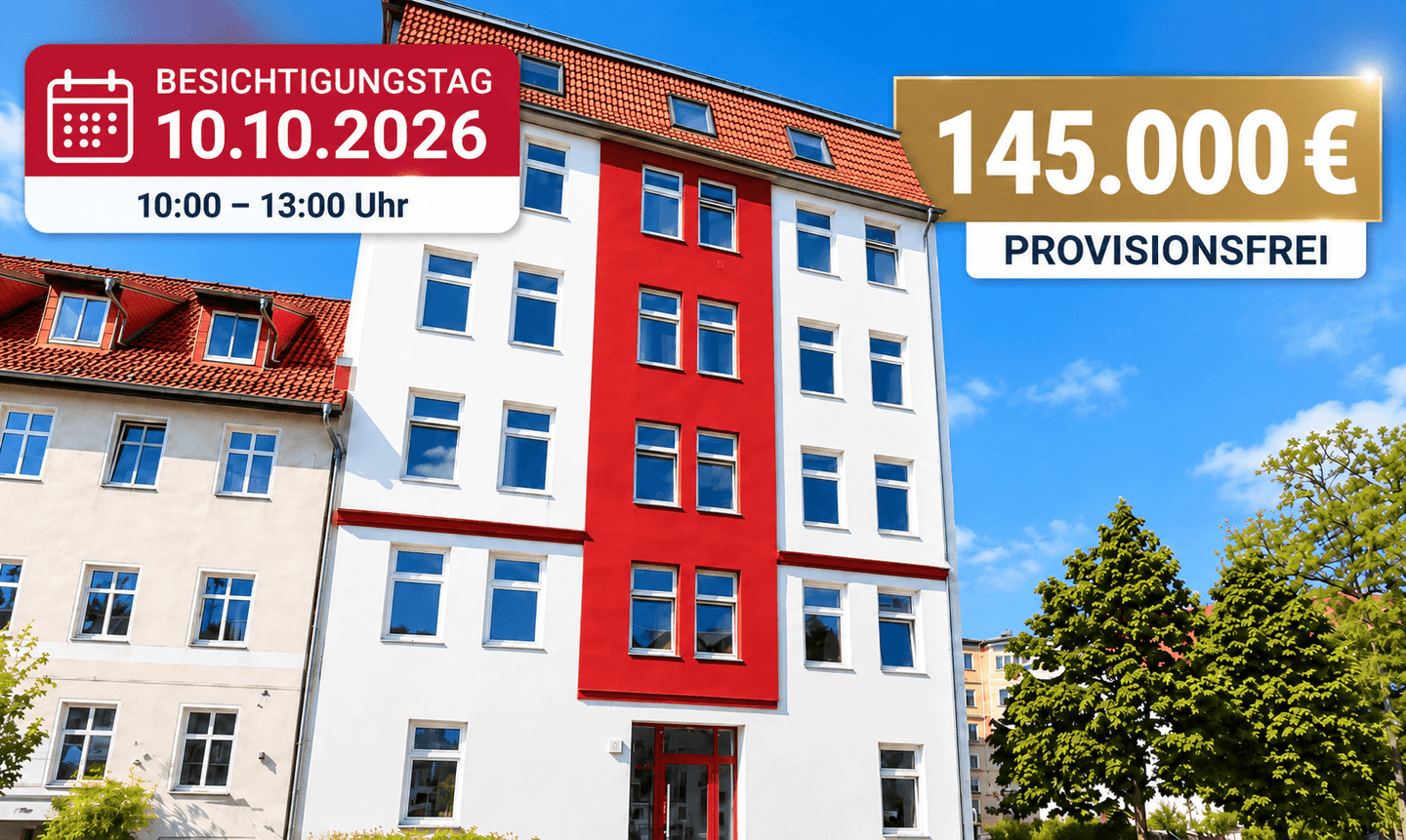 BESICHTIGUNGSTAG 10.10.26! Provisionsfreie 3-Zimmer-Wohnung mit Balkon & Aufzug in Magdeburg-Buckau!, 39104 Magdeburg (Altstadt Buckau)