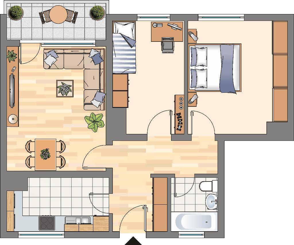 3-Zimmer-Wohnung in Dortmund Wickede, 44319 Dortmund (Asseln Husen Kurl Neuasseln Wickede)