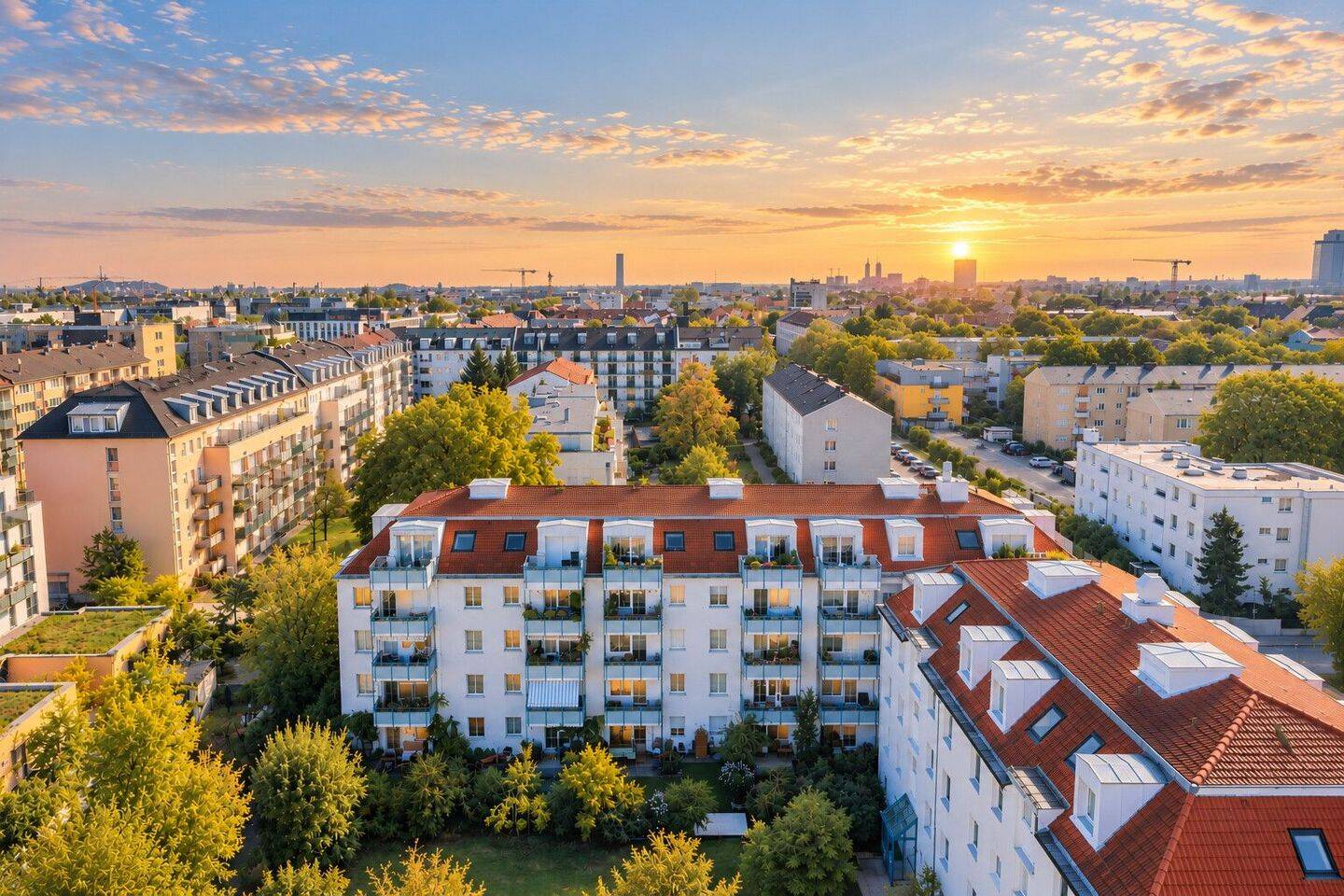 Sonne. Ruhe. München. Dachgeschosswohnung mit ruhiger Dachterrasse in den Innenhof, 80809 München (Milbertshofen-Am Hart Neuhausen-Nymphenburg Schwabing-West)