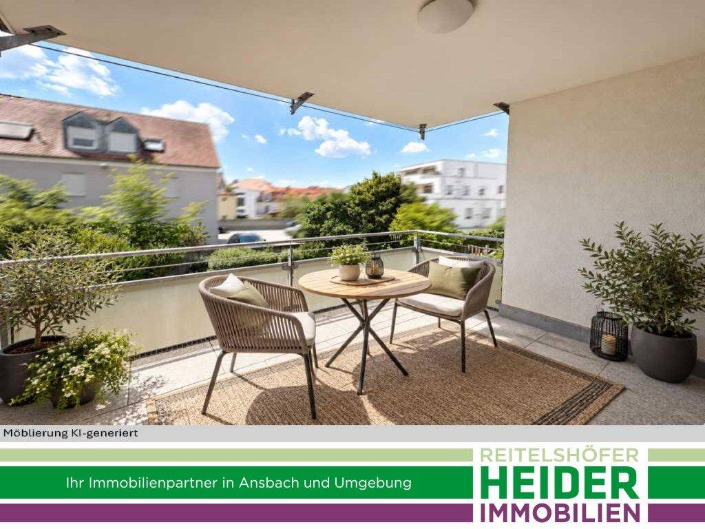 4 Zi. Wohnung mit EBK und Balkon, in guter Innenstadtlage, 91522 Ansbach