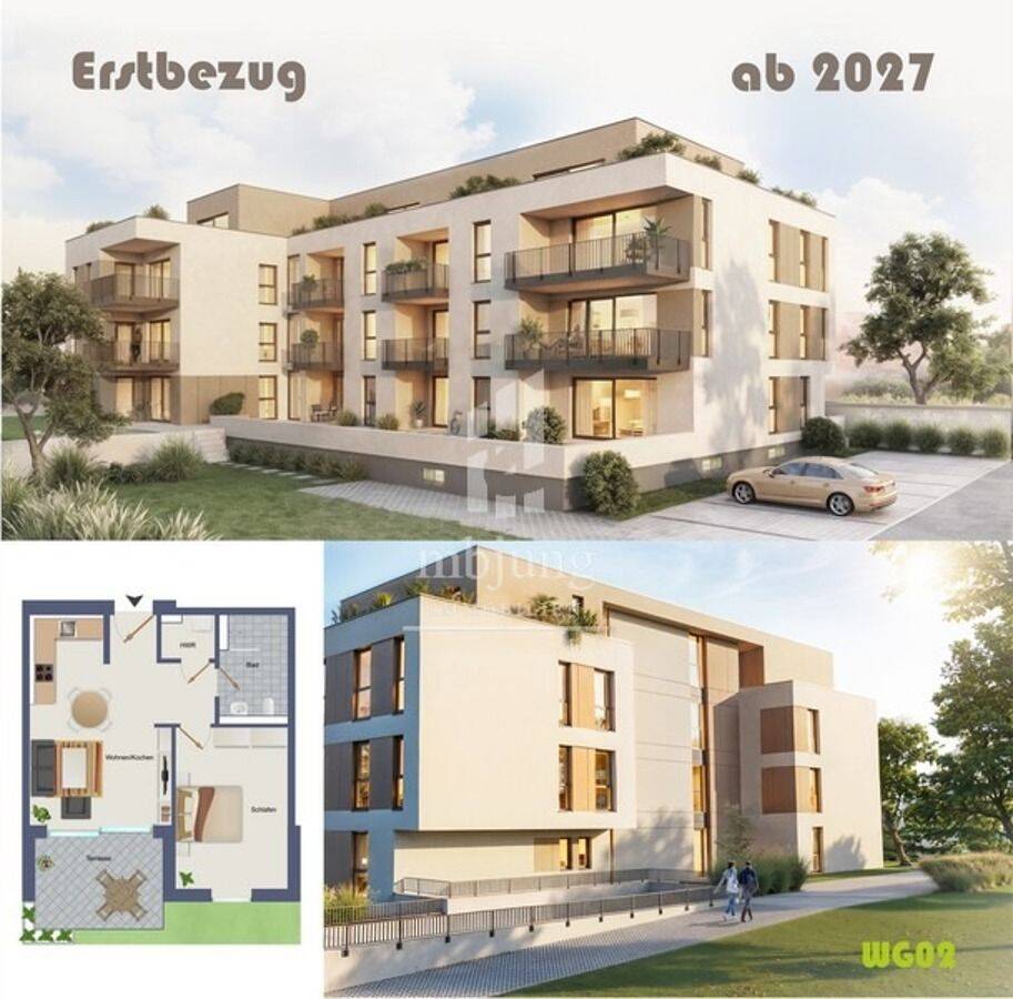 Helle, moderne Terrassenwohnung in Kues – Erstbezug – WG02, 54470 Bernkastel-Kues