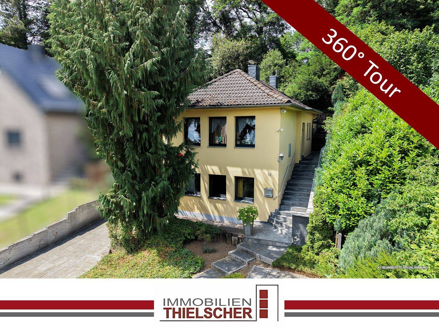 Freistehendes Einfamilienhaus mit weitläufigem Waldgrundstück, Dachterrasse und Garage in Frelenberg, 52531 Übach-Palenberg