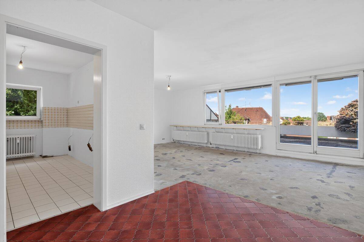 Wohnen mit Ausblick! Interessante 3-Zimmer-Wohnung mit großer Terrasse, 76229 Karlsruhe (Durlach Grötzingen)