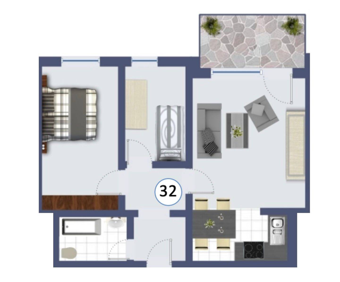 Frisch renovierte 3-Zi-Wohnung in guter Lage, 63450 Hanau (Hanau)