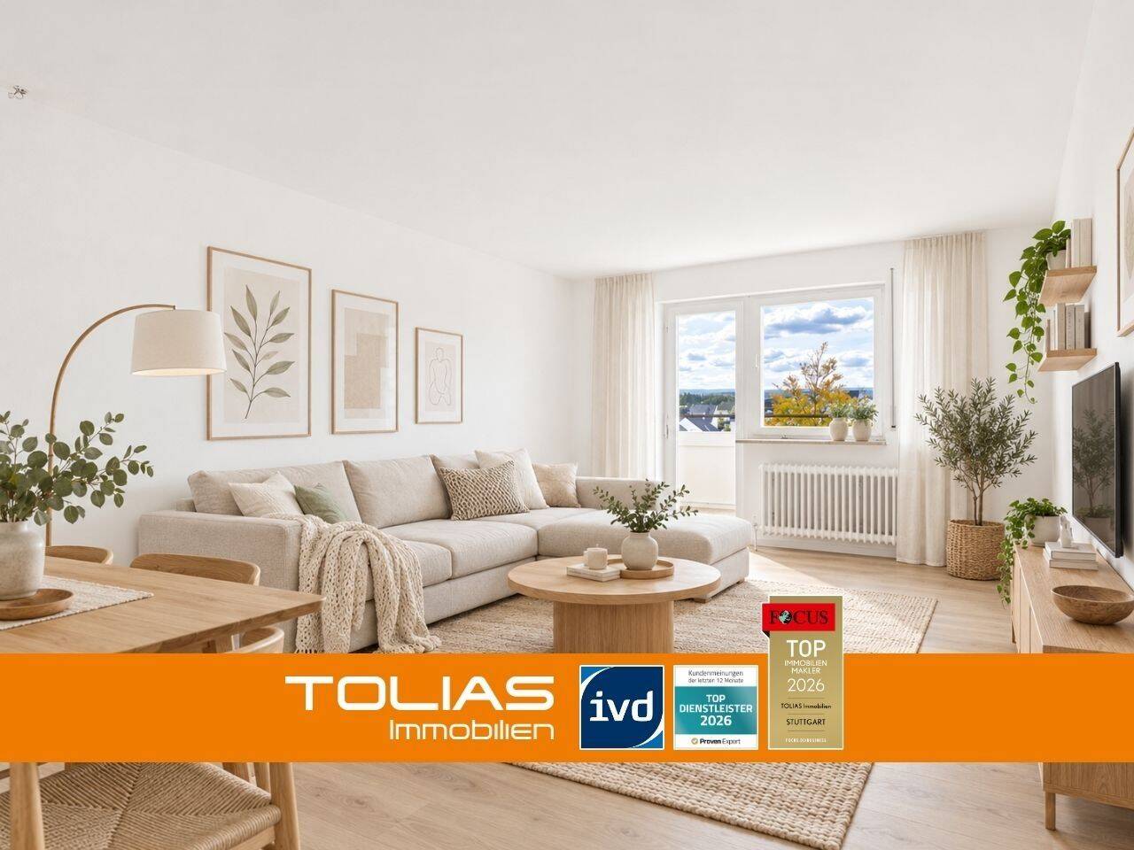 Ausblick voraus: 2,5-Zimmer-Wohnung mit Balkon und Gestaltungsspielraum in Heimsheim, 71296 Heimsheim