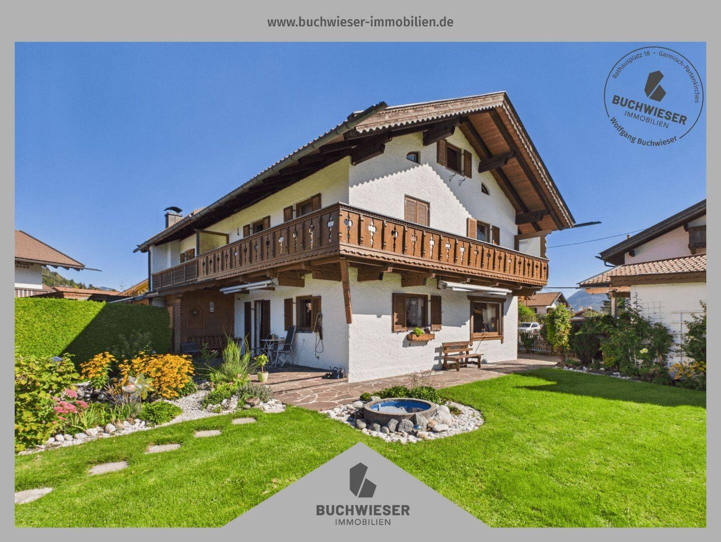 Doppelhaushälfte in Wallgau | Traumlage am Feldrand, Bergblick, Garten & neue Heizung, 82499 Wallgau