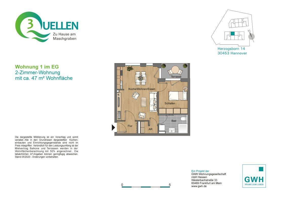 Gemütliche Neubauwohnung in Hannover-Ahlem, 30453 Hannover