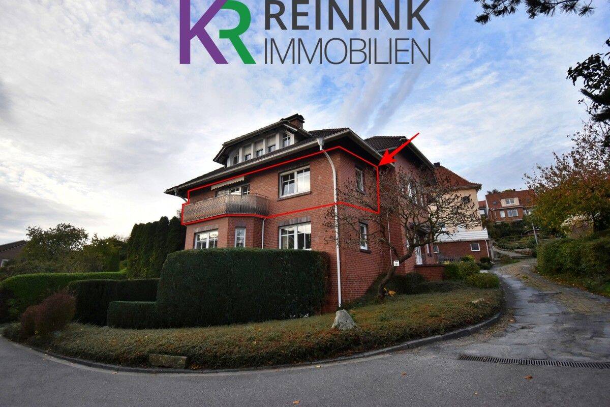 Sehr gepflegte 3 Zimmer-Obergeschosswohnung mit Balkon inkl. Küche und Stellplatz, 48455 Bad Bentheim