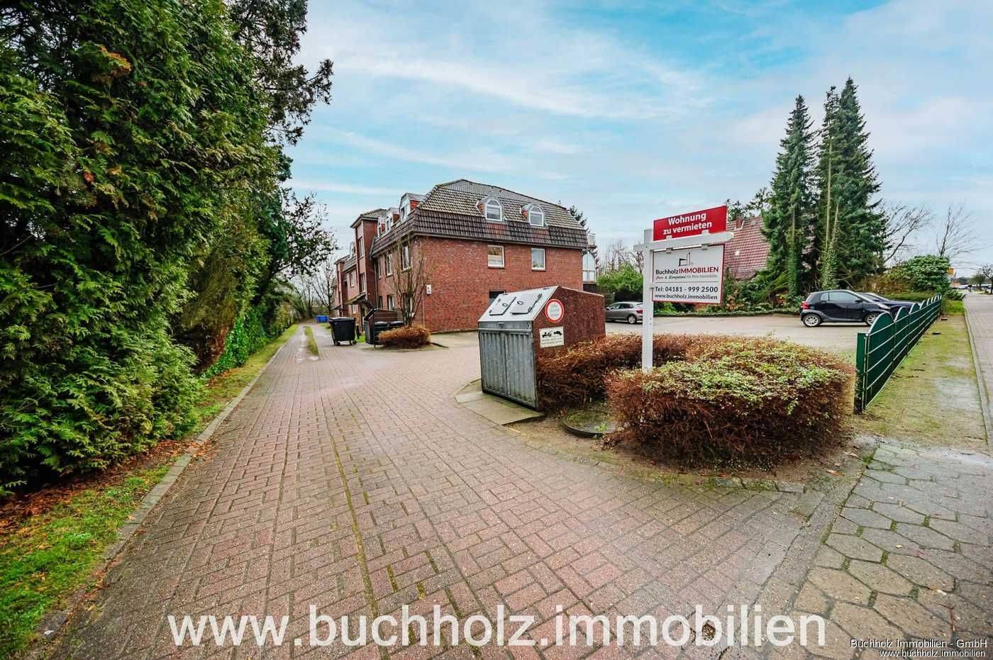 Buchholz – Zentrum, ruhige Wohnanlage und Top-Grundriss, mit Terrasse und Blick ins Grüne, 21244 Buchholz in der Nordheide