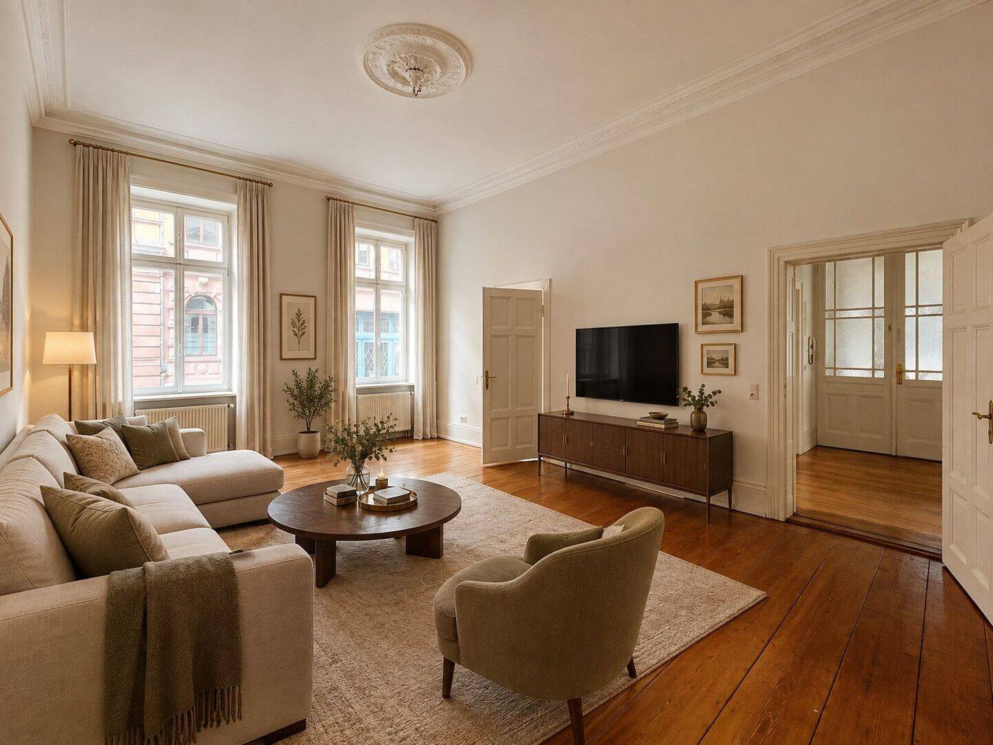 Stilvolle 3-Zimmer-Altbauwohnung mit Einbauküche in Wiesbaden, 65185 Wiesbaden (Wiesbaden)