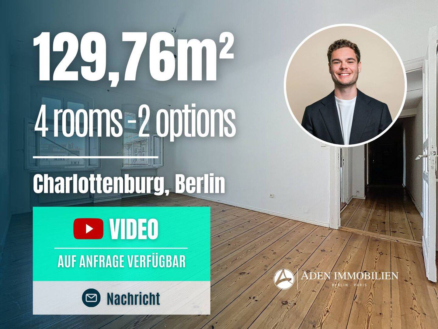 Flexibilität in Ku’Damm nähe: 4-Zimmer oder zweimal 2-Zimmer!, 10711 Berlin (Charlottenburg-Wilmersdorf Charlottenburg Grunewald Halensee Wilmersdorf)