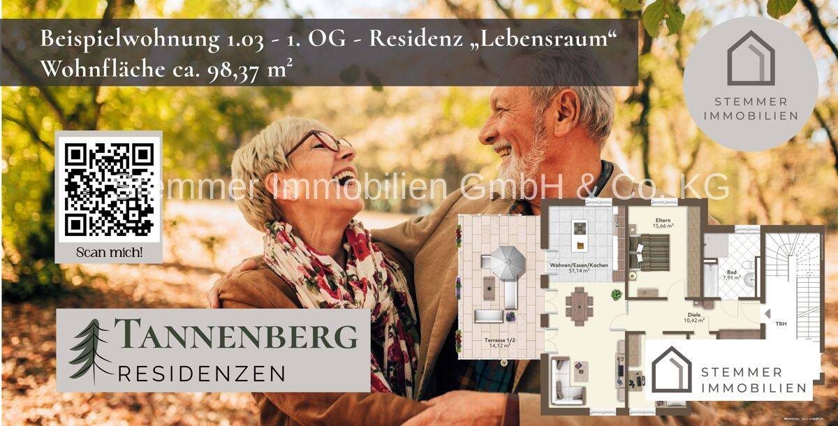 Tannenberg Residenzen – Leben im Grünen, Mitten in Weiden – 1.03 Residenz Lebensraum, 92637 Weiden i.d. OPf. (Weiden)
