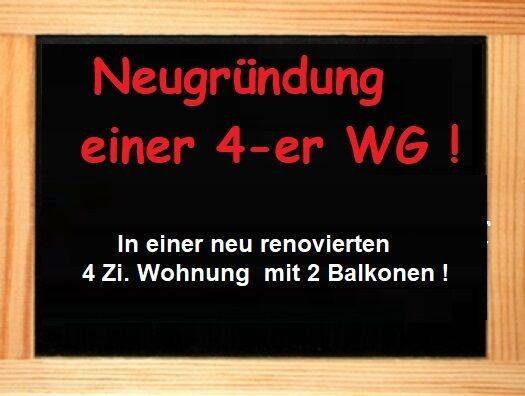 Neugründung einer 4-er WG in neu renovierter Wohnung mit 2 Balkonen !, 79106 Freiburg im Breisgau