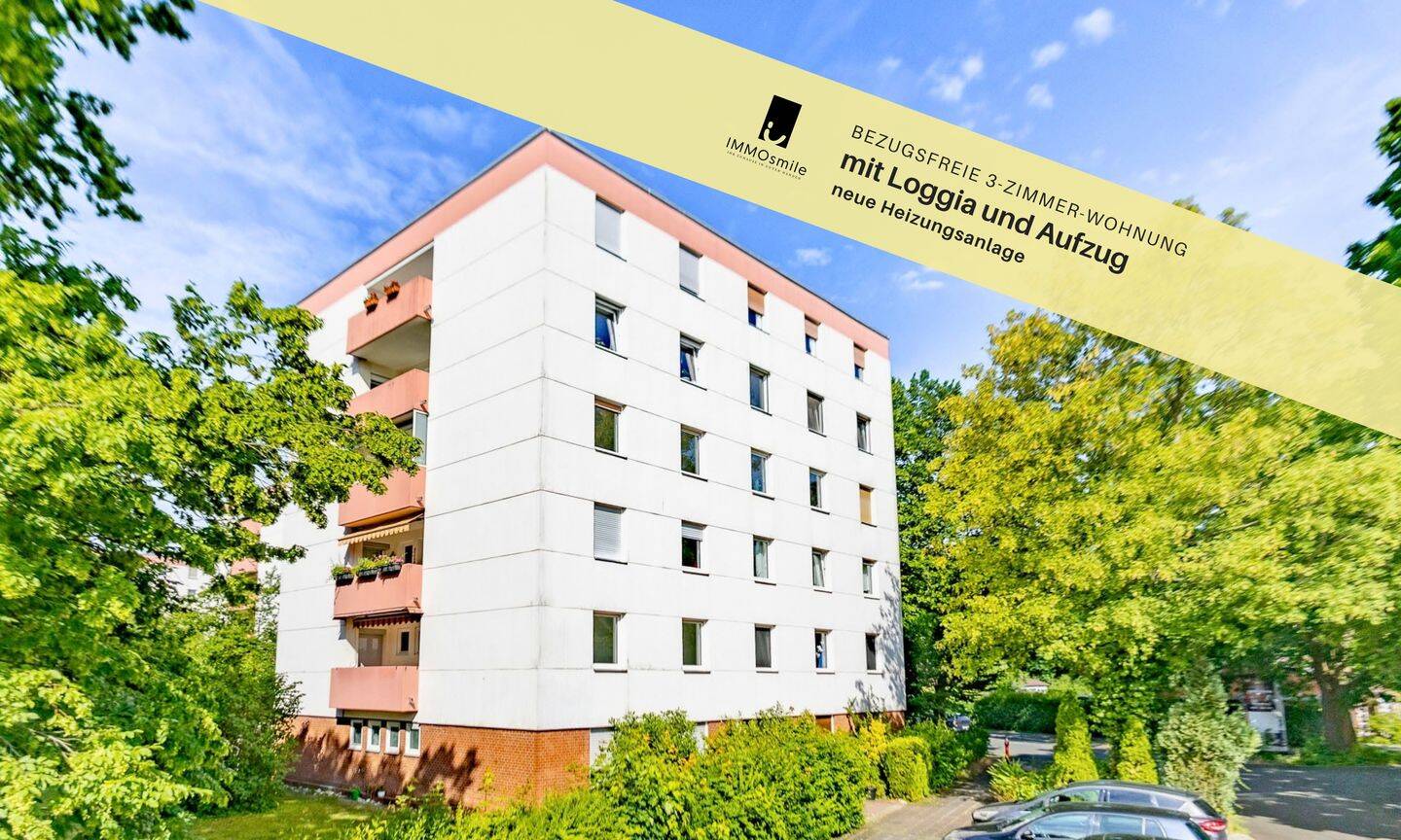 Im Grünen gelegene 3-Zimmer-Wohnung mit großer Loggia und Aufzug in Langwasser, 90473 Nürnberg (Langwasser)