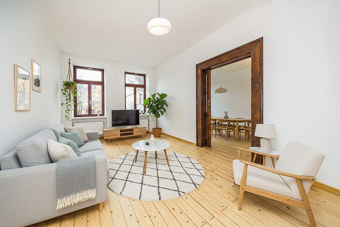 Großzügig leben mit Stil im 4-Zimmer-Altbau, 4315 Leipzig (Neustadt-Neuschönefeld Sellerhausen-Stünz Volkmarsdorf)