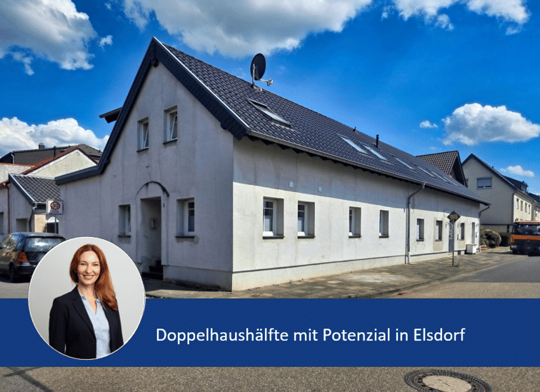 gepflegte Doppelhaushälfte mit eigenem Innenhof und Doppelgarage – 146 m², 2007 kernsaniert, 50189 Elsdorf