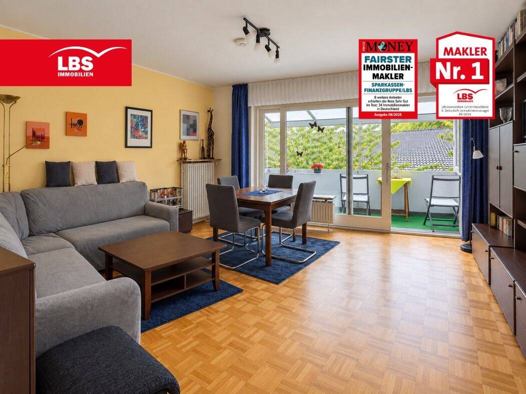 3-Zimmer-Wohnung in Mauritz mit Balkon!, 48145 Münster (Centrum Mauritz)