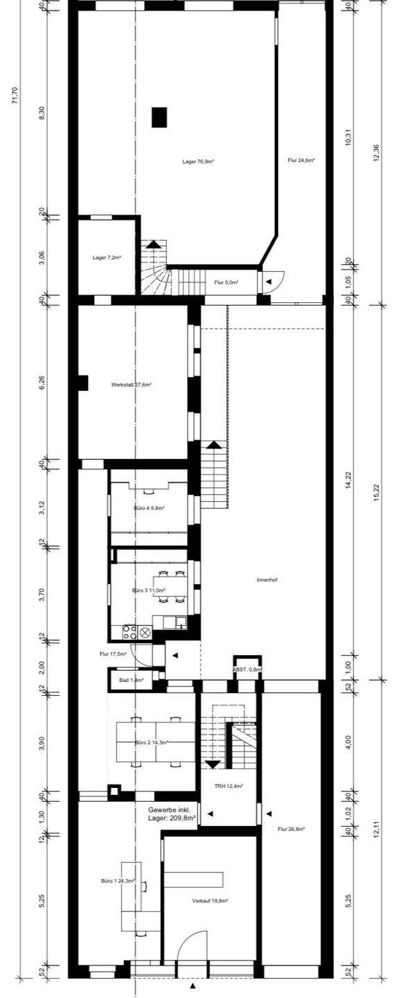 Attraktive Gewerbeeinheit mit Büro, Werkstatt, Lager und 3 Stellplätzen in zentraler Lage von Heidelberg-Bergheim, 69115 Heidelberg (Bahnstadt Bergheim Pfaffengrund Weststadt)