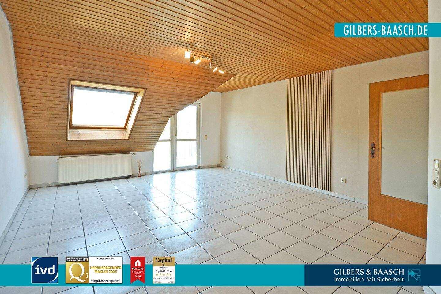 Trier Olewig: Stilvolle 3- Zimmer Küche Bad Wohnung, Abstellraum, Stellplatz, frei ab sofort, 54295 Trier