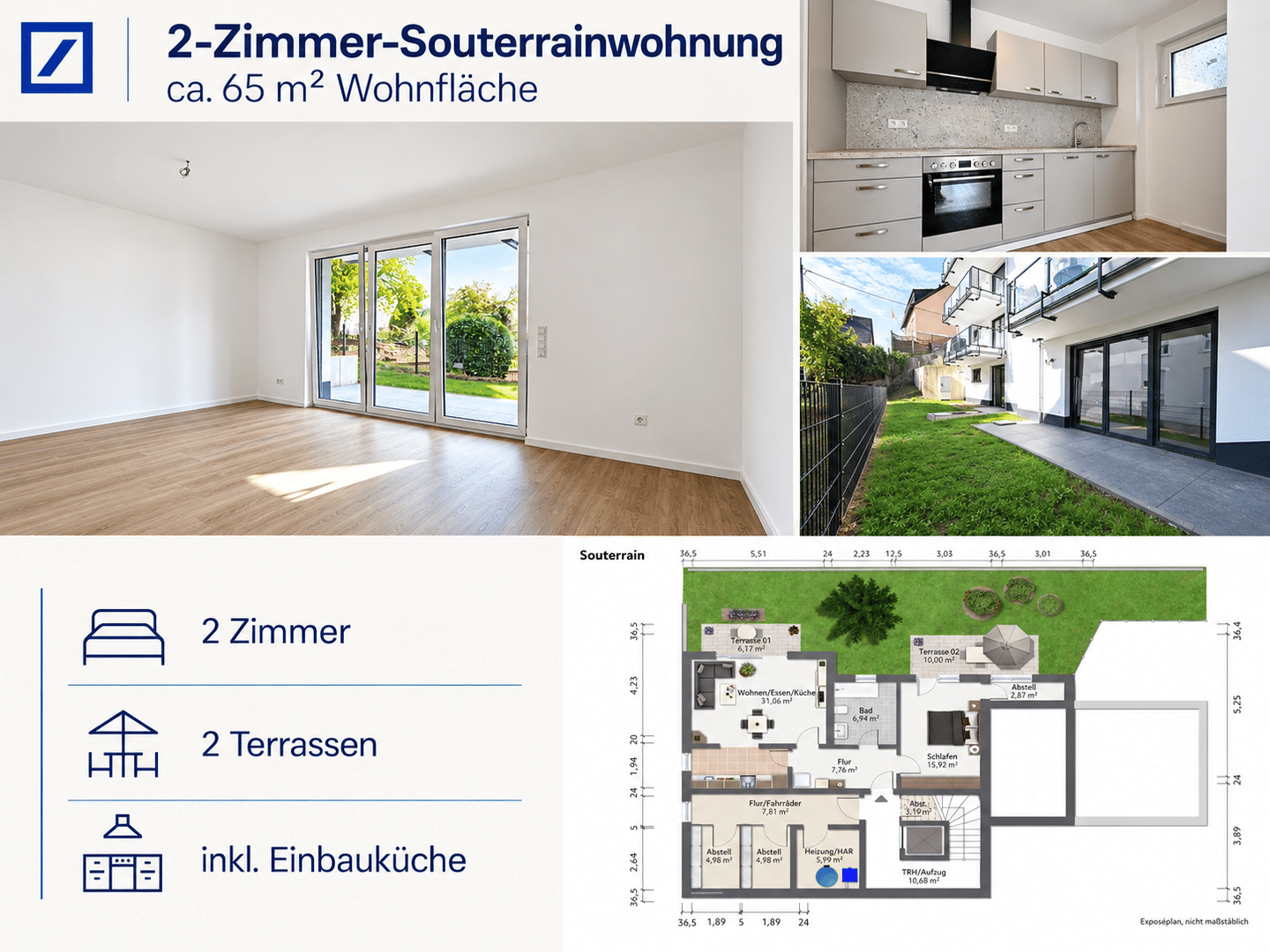 Erstbezug! Schicke Souterrainwohnung mit Terrasse und Garten!, 56077 Koblenz