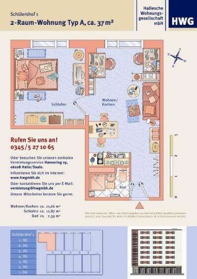 Studentenwohnung am Marktplatz inklusive neuer Singleküche, 6108 Halle (Saale) (Altstadt Giebichenstein Innenstadt Paulusviertel Saaleaue)