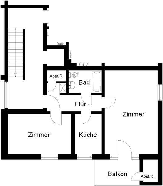 2-Zi.-Wohnung im Erdgeschoss mit kleinem Garten frei, 49082 Osnabrück (Kalkhügel Nahne Schölerberg Sutthausen)