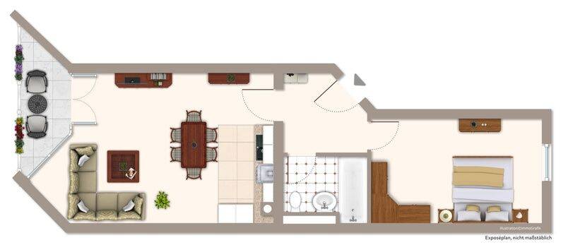 Geschmackvolle 2-Zimmer-Eigentumswohnung in Kempten mit Balkon und Garage, 87435 Kempten (Allgäu) (Adelharz Eich Kempten Rothkreuz Steufzgen)