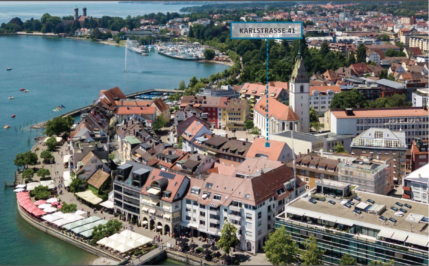 Modern möblierte City-Wohnung, 70 m zum See, ruhig, hell, hohe Decke, 88045 Friedrichshafen