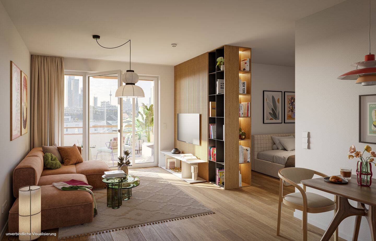 Single Wohnung mit ca. 45 m² samt Dusche und Balkon, 60598 Frankfurt am Main (Sachsenhausen)