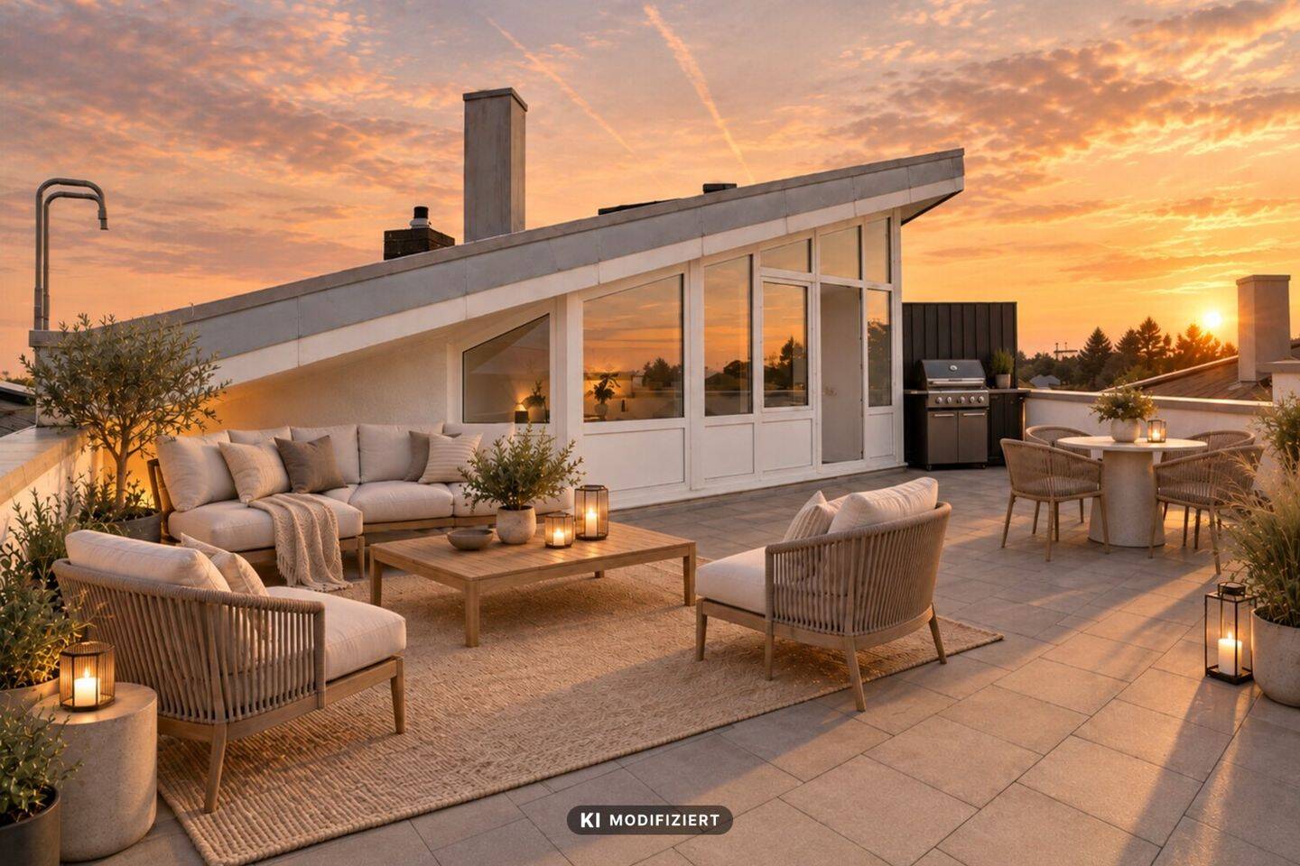Stilvolle 2,5- Zimmer-Maisonette-Wohnung mit Dachterrasse und einem Ausblick zum Verlieben, 80997 München (Allach-Untermenzing Moosach Pasing-Obermenzing)