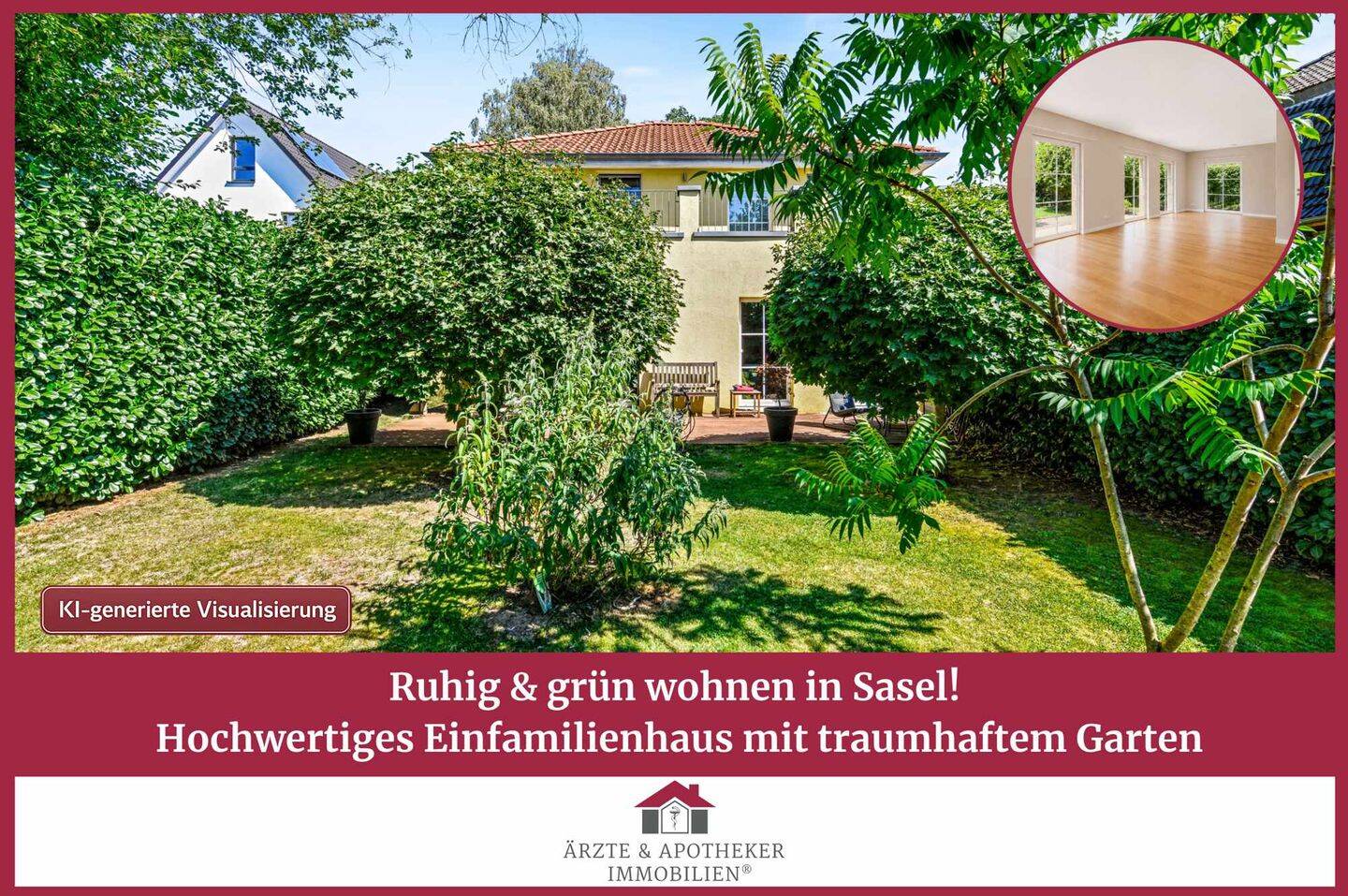 Ruhig & grün wohnen in Sasel! Hochwertiges Einfamilienhaus mit traumhaftem Garten, 22159 Hamburg (Wandsbek Bramfeld Farmsen-Berne Sasel Tonndorf)