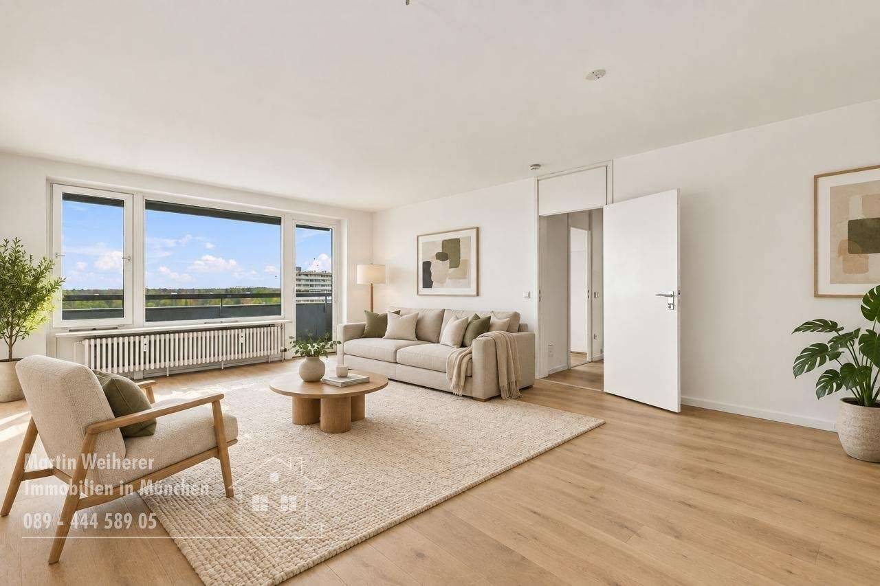 Großzügige 2 Zimmer-Wohnung mit schönem Blick über München -Solln, 81477 München (Thalk. Obersendl.-Forsten-Fürstenr.-Solln)