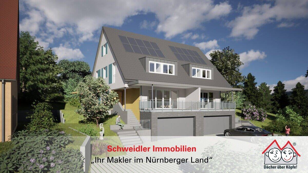WOW!!! XXL-Doppelhaushälfte mit Doppelgarage in Simmelsdorf-OT zur Miete (Neubau-Erstbezug), 91245 Simmelsdorf