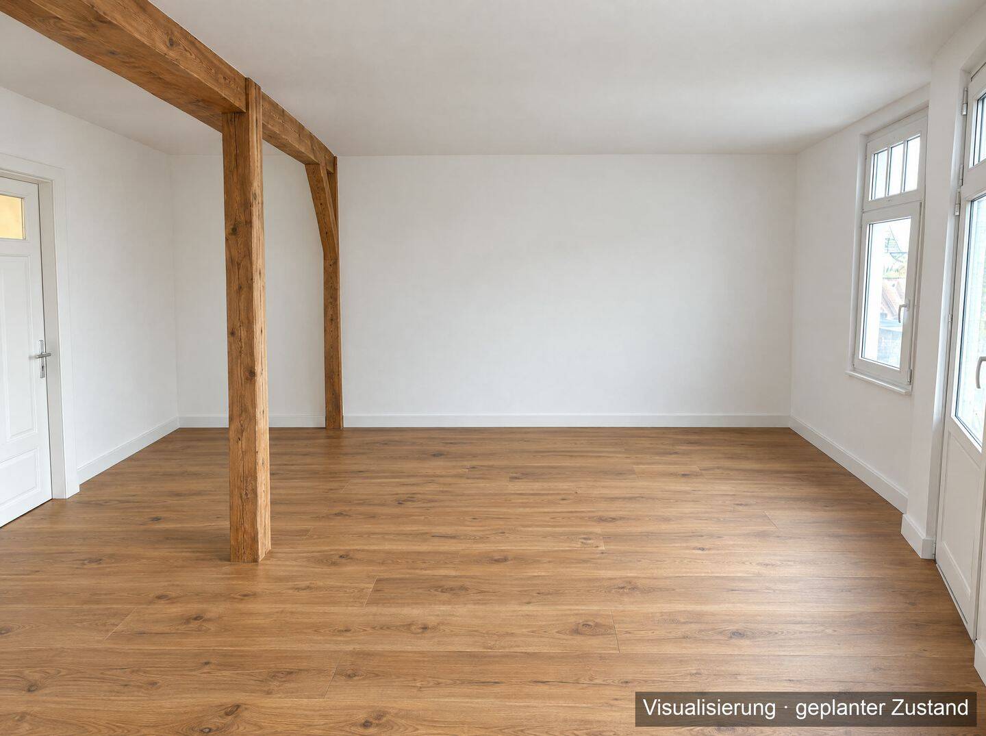 Neu unterm Dach: 3 Zimmer, 105 m², Balkon · Erstbezug im Lübecker Denkmal-Altbau, 23558 Lübeck (Buntekuh Sankt Lorenz Nord Sankt Lorenz Süd)