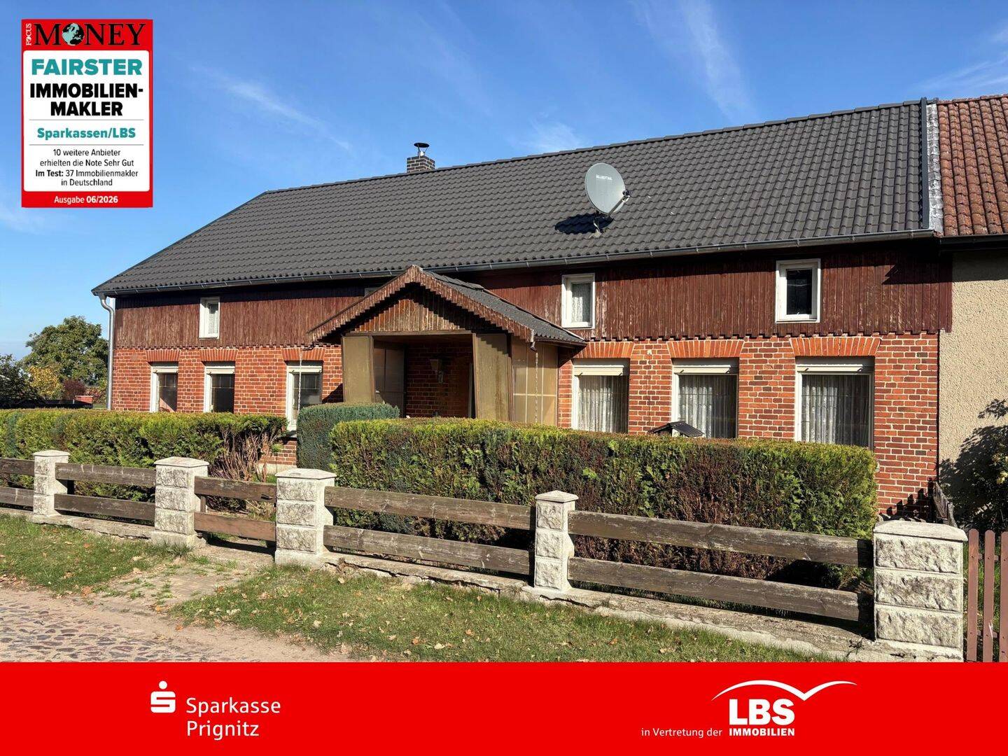 4 Seiten Hof-108m² & 1.388m² Grundstück, 19348 Pirow