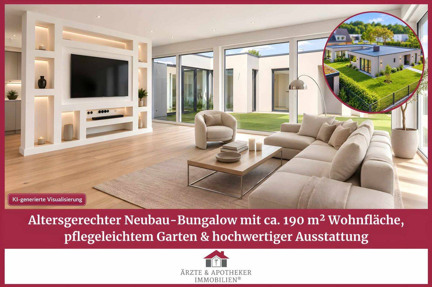 Eine seltene Besonderheit: Altersgerechter Neubau-Bungalow mit ca. 193 m² Wohnfläche, 29525 Uelzen