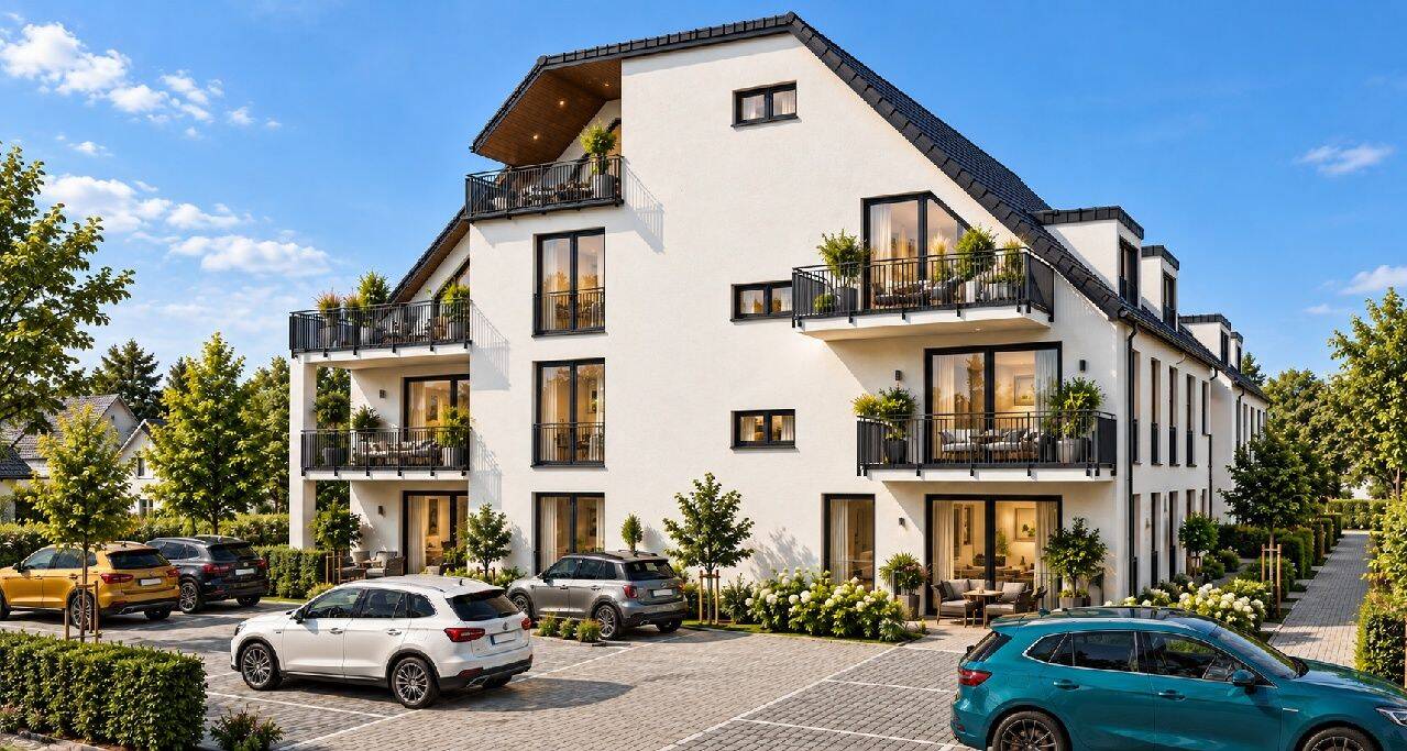 Neubau 2ZKB Eigentumswohnungen im OG mit Balkon im KFW 40 QNG Plus Standard, 33098 Paderborn