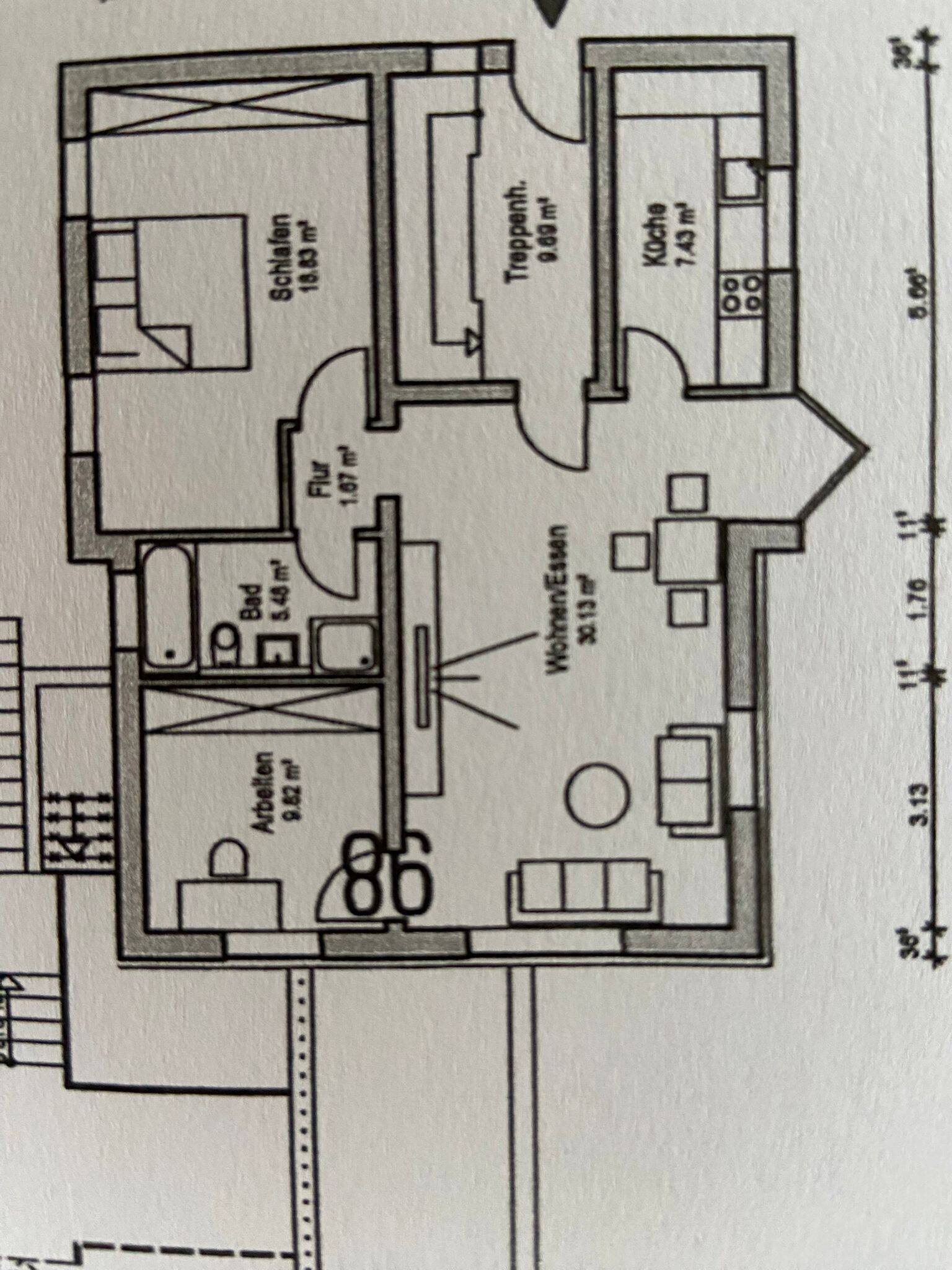 Möblierte 3-Zimmerwohnung in Höchberg, 97204 Höchberg