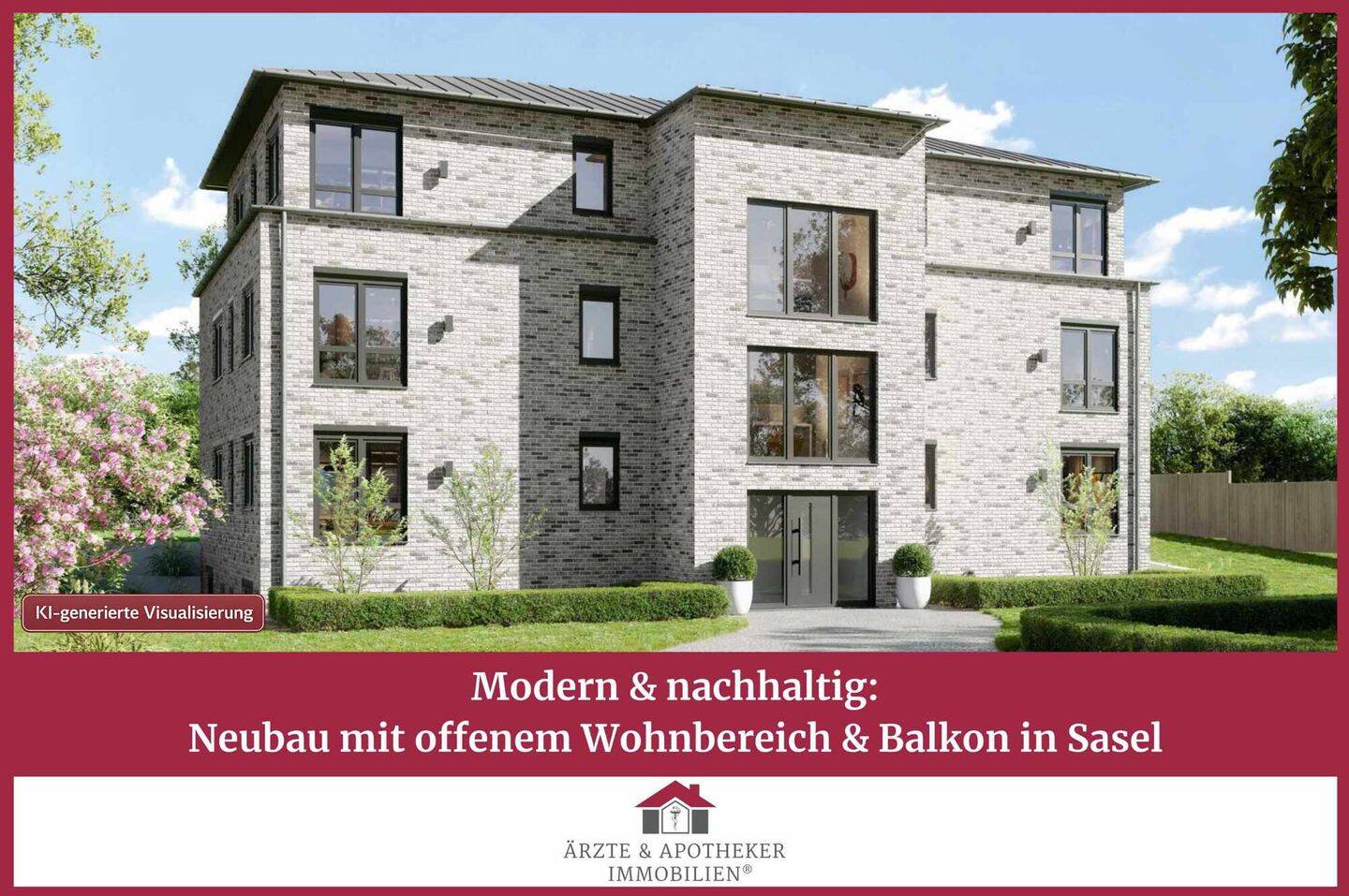 Modern & nachhaltig: Neubau mit offenem Wohnbereich & Balkon in Sasel, 22395 Hamburg (Wandsbek Bergstedt Poppenbüttel Sasel Wohldorf-Ohlstedt)