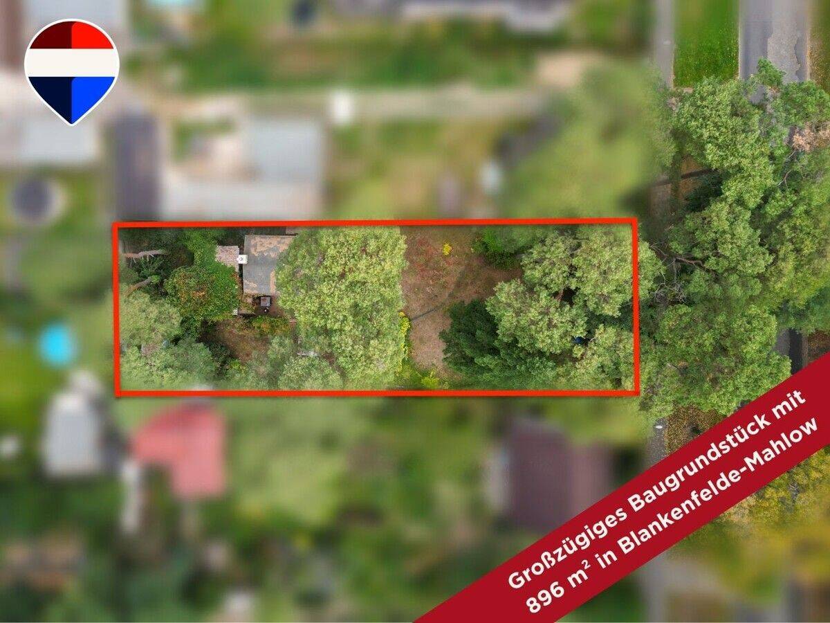 Großzügiges Baugrundstück mit 896 m² in Blankenfelde-Mahlow – im Angebotsverfahren, 15827 Blankenfelde-Mahlow