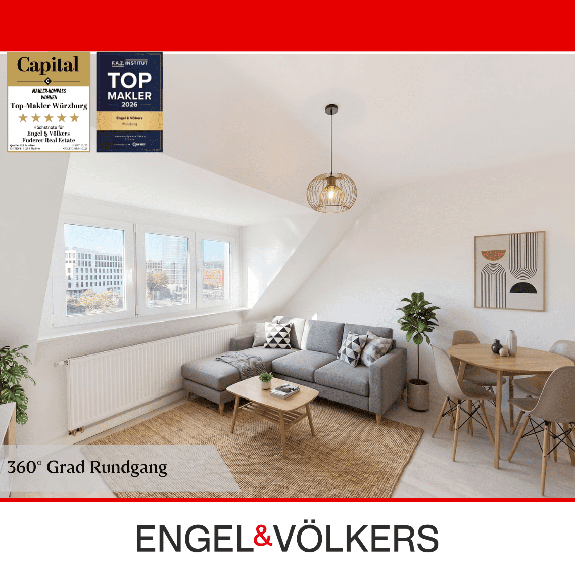 Saniert & bezugsfrei – attraktive 3-Zimmer-Wohnung in Würzburg-Grombühl, 97080 Würzburg (Altstadt Dürrbachau Grombühl Oberdürrbach Unterdürrbach)