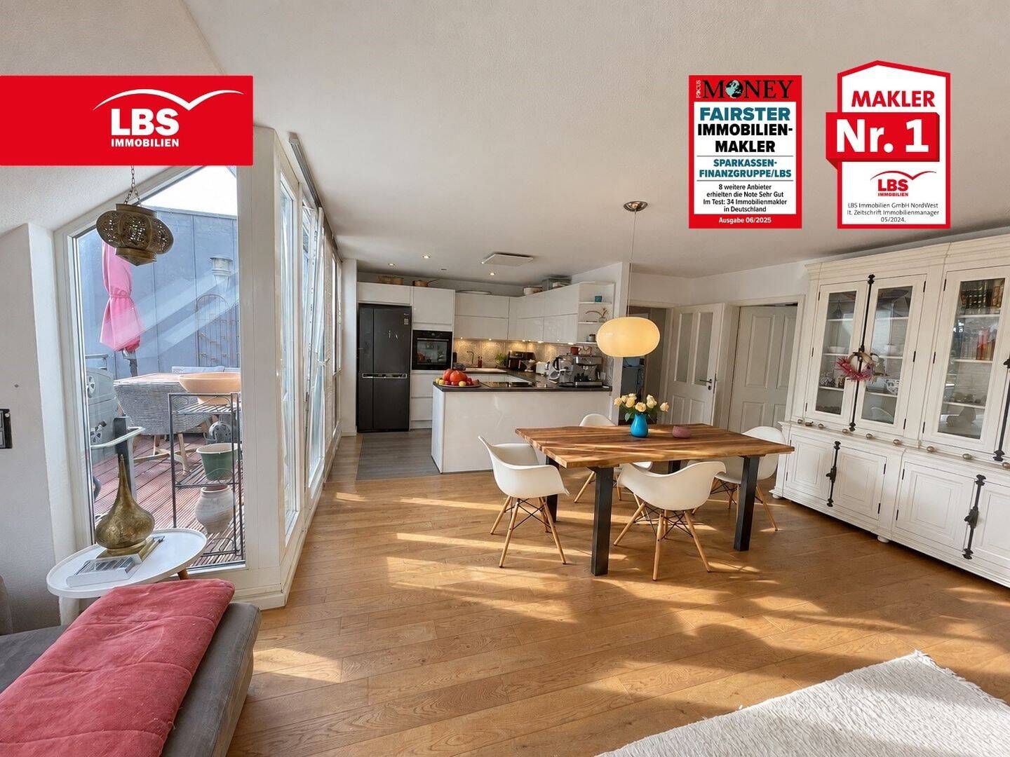 Porz: Lichtdurchflutete 4-Zi.-DG-Wohnung, 115 m² mit Loggia & Stellplatz, 51145 Köln (Porz Eil Elsdorf Urbach)