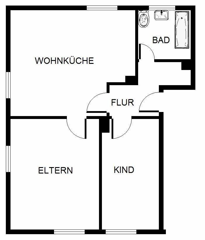 3-Zimmer-Wohnung in Gelsenkirchen Hassel, 45896 Gelsenkirchen (Hassel Scholven)