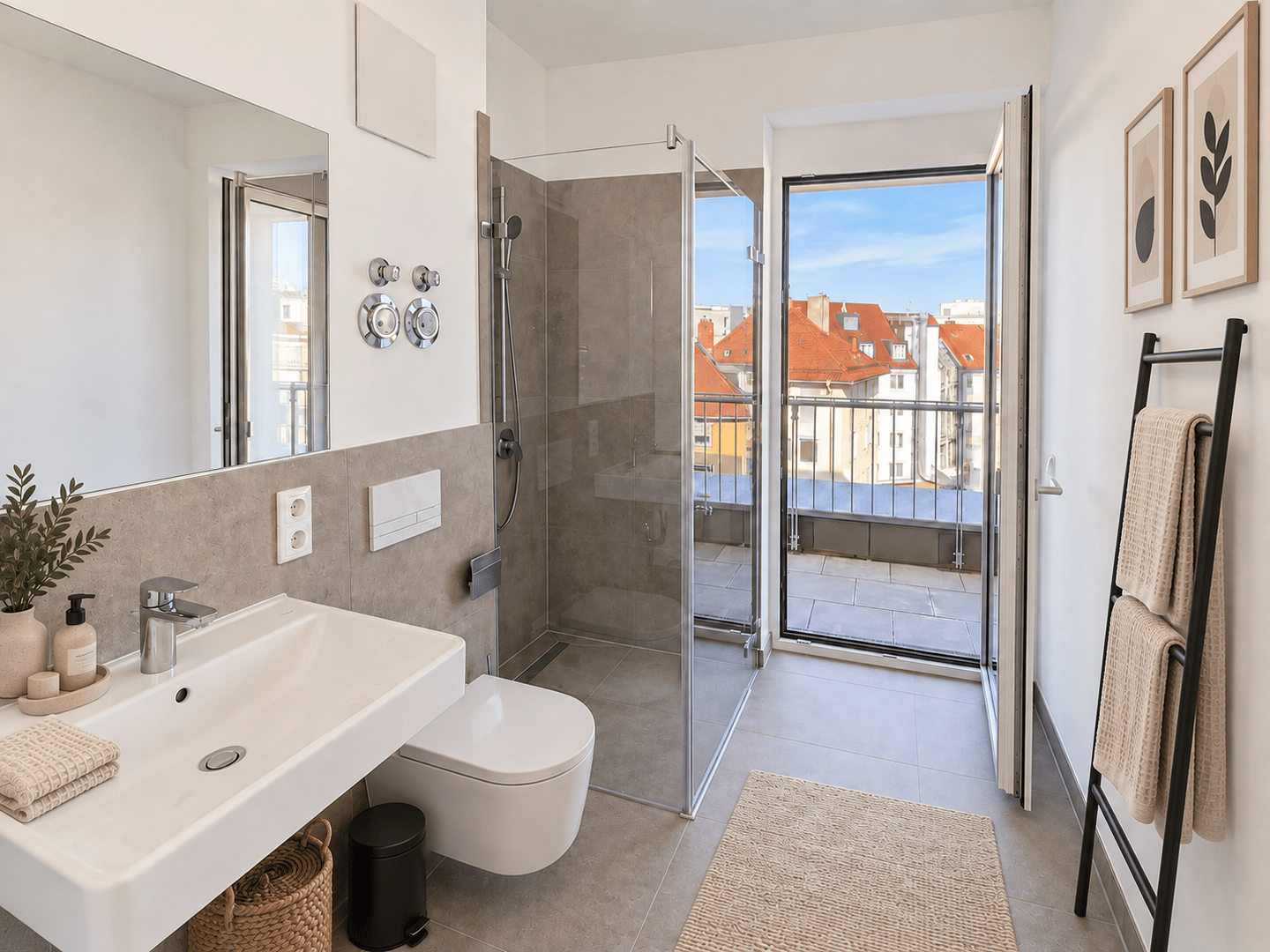 3-Zimmer-Neubau-Maisonette mit zwei Dachterrassen | Bezugsfertig | inkl. Einbauküche | KfW 55-förderfähig, 90443 Nürnberg