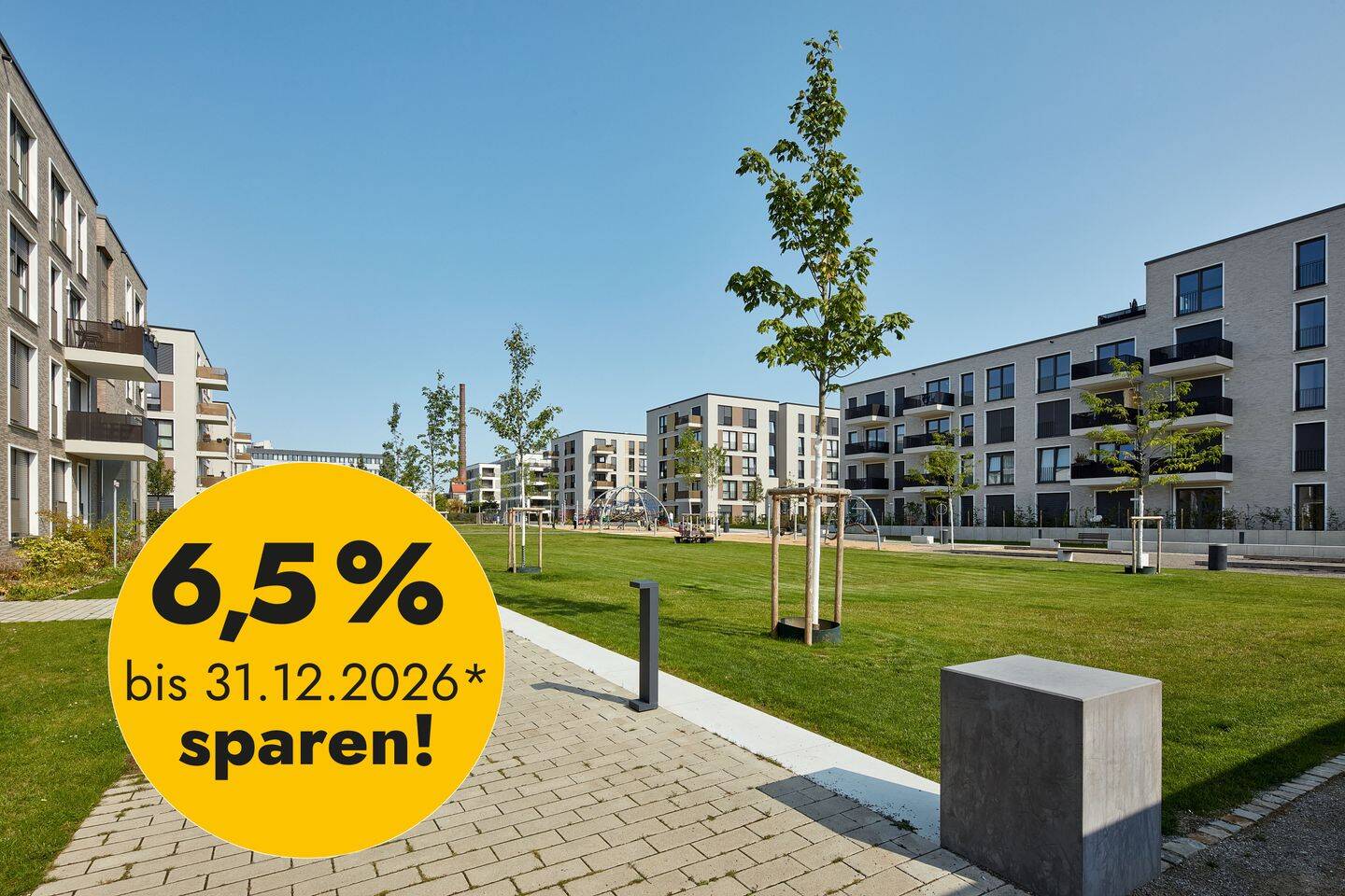 6,5 % mehr Spielraum für Ihr neues Zuhause: Wir übernehmen die Grunderwerbsteuer., 40549 Düsseldorf (Heerdt Oberkassel)