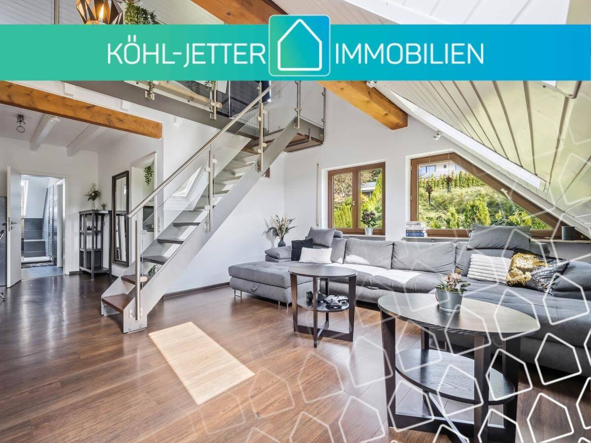 Stilvoll wohnen auf zwei Ebenen – 2,5-Zi.- Maisonette mit Garage in Albstadt-Laufen!, 72459 Albstadt