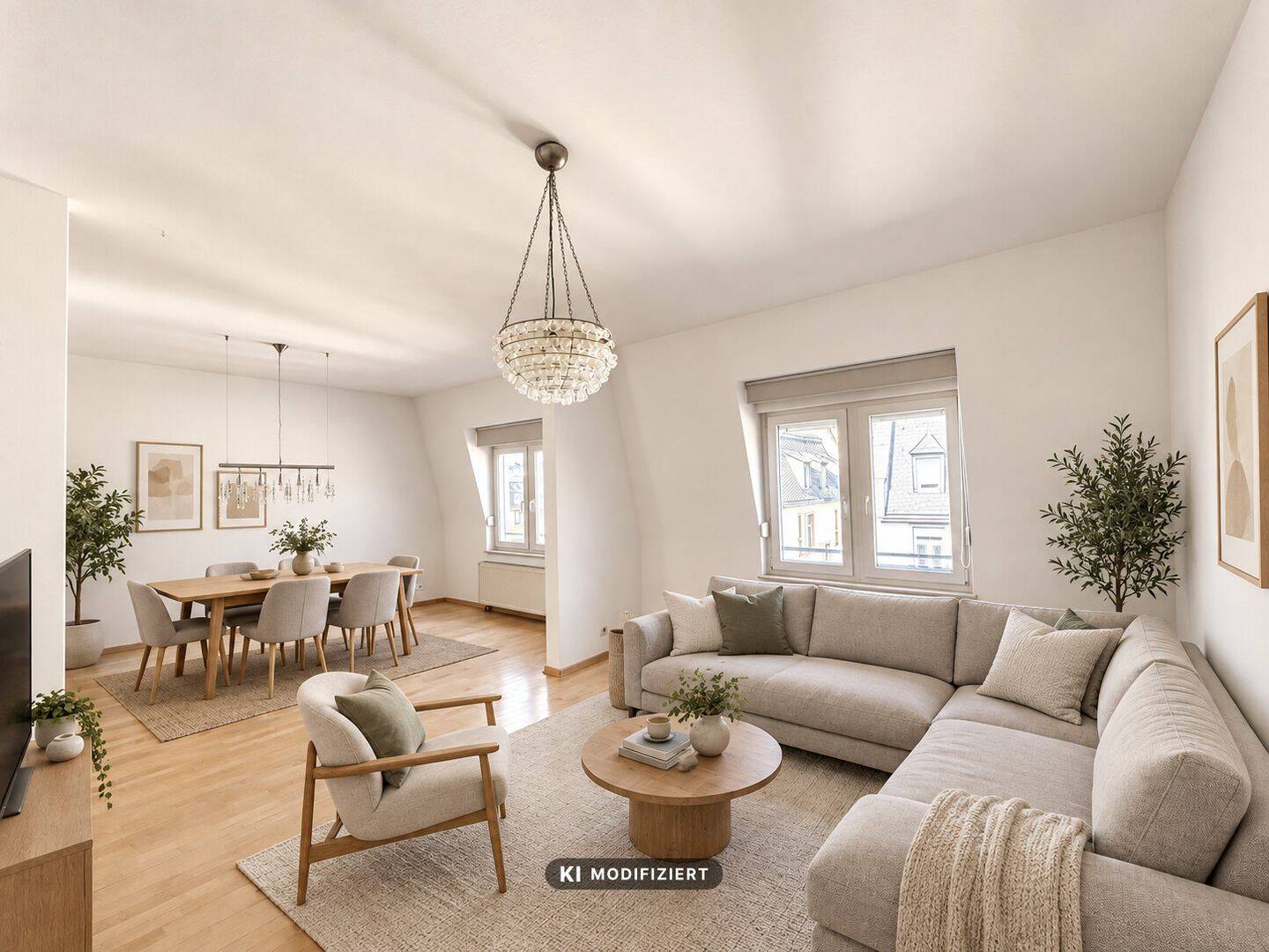 Charmante Vier-Zimmer-Wohnung mit Dachloggia und Skyline Blick, 60385 Frankfurt am Main (Bornheim Nordend-Ost Ostend)