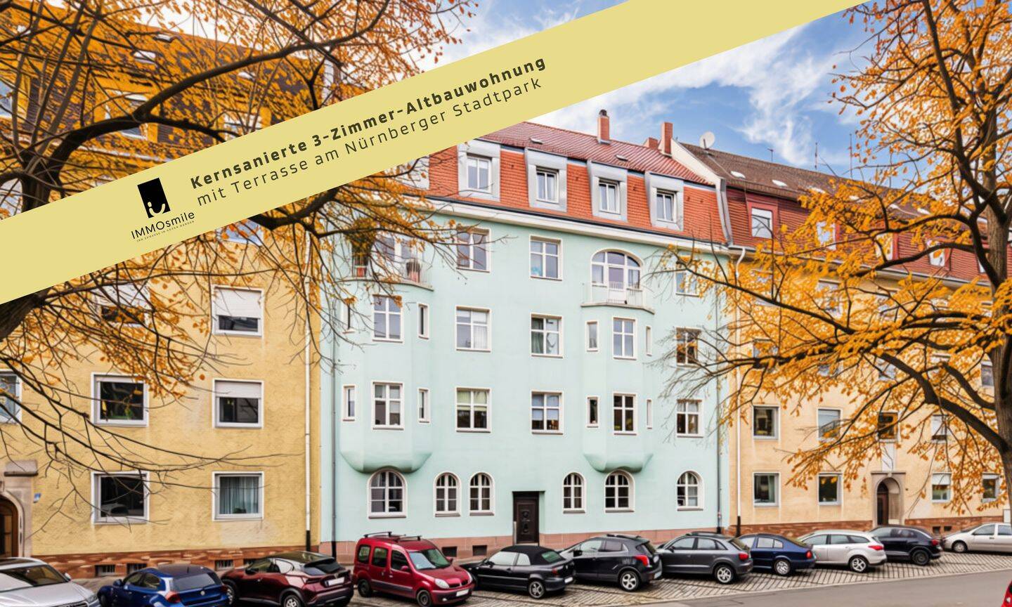 Kernsanierter Altbau trifft modernen Wohnkomfort – 3 Zi. mit Eichenparkett, FBH & Westterrasse, 90409 Nürnberg (Großreuth h. d. Veste Gärten h. d. Veste Maxfeld Schoppershof)